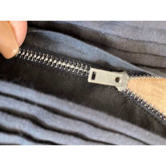 Vintage Suzy Perette 1960's Capped Sleeved Black Pin Tucked Bodice Union Made Dr - Picture 6 of 6